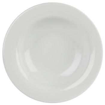 Porcelite Banquet Wide Rim Plate 20cm/8'' Case Size 6 - Cater-Connect Ltd