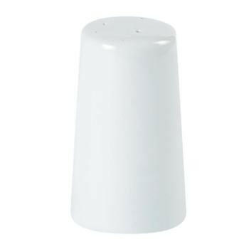 Porcelite Tall Salt Pourer & Pepper Pots 10cm Case Size 32 - Cater-Connect Ltd