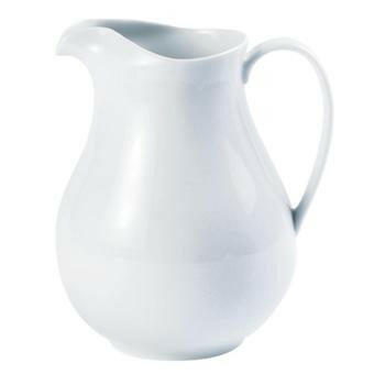Porcelite Ice Lipped Water Jug 1.5ltr/53oz Case Size 2 - Cater-Connect Ltd