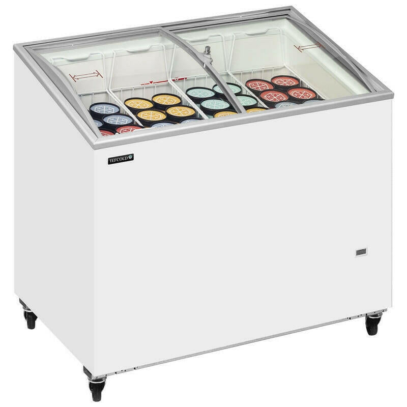 Tefcold IC301SCEB White Curved Lid Chest Freezer 264 Litres - Cater-Connect Ltd