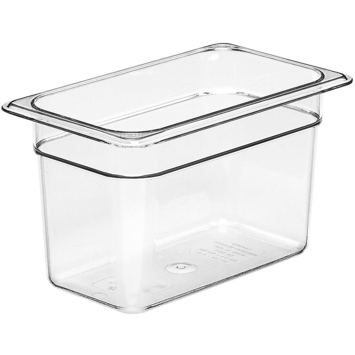 Cambro 46CW135150mm Camwear Clear Polycarbonate 1/4GN Pan 150mm - Cater-Connect Ltd