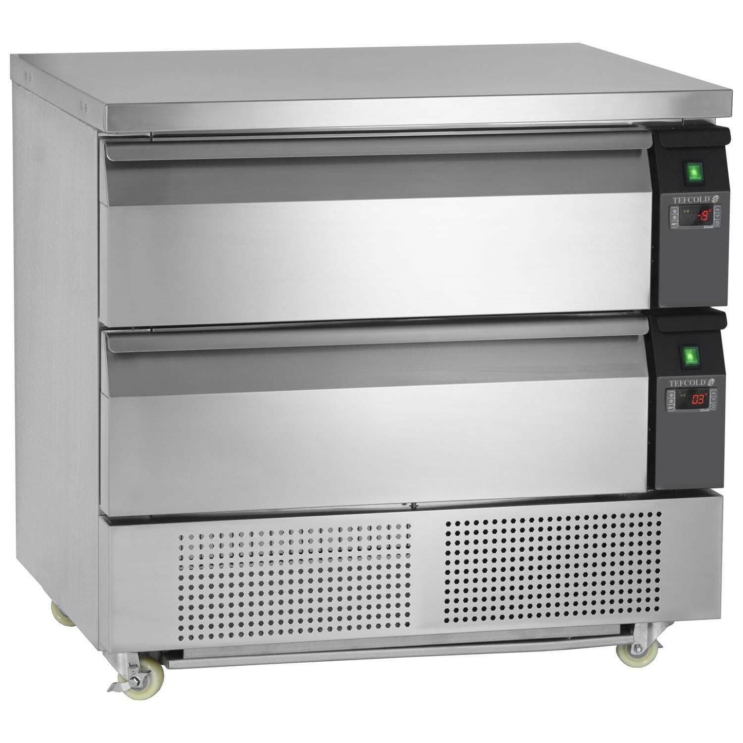 Tefcold UD2-2 Dual Temperature 2 Draw Chefs Base Counter 179 Litres - Cater-Connect Ltd