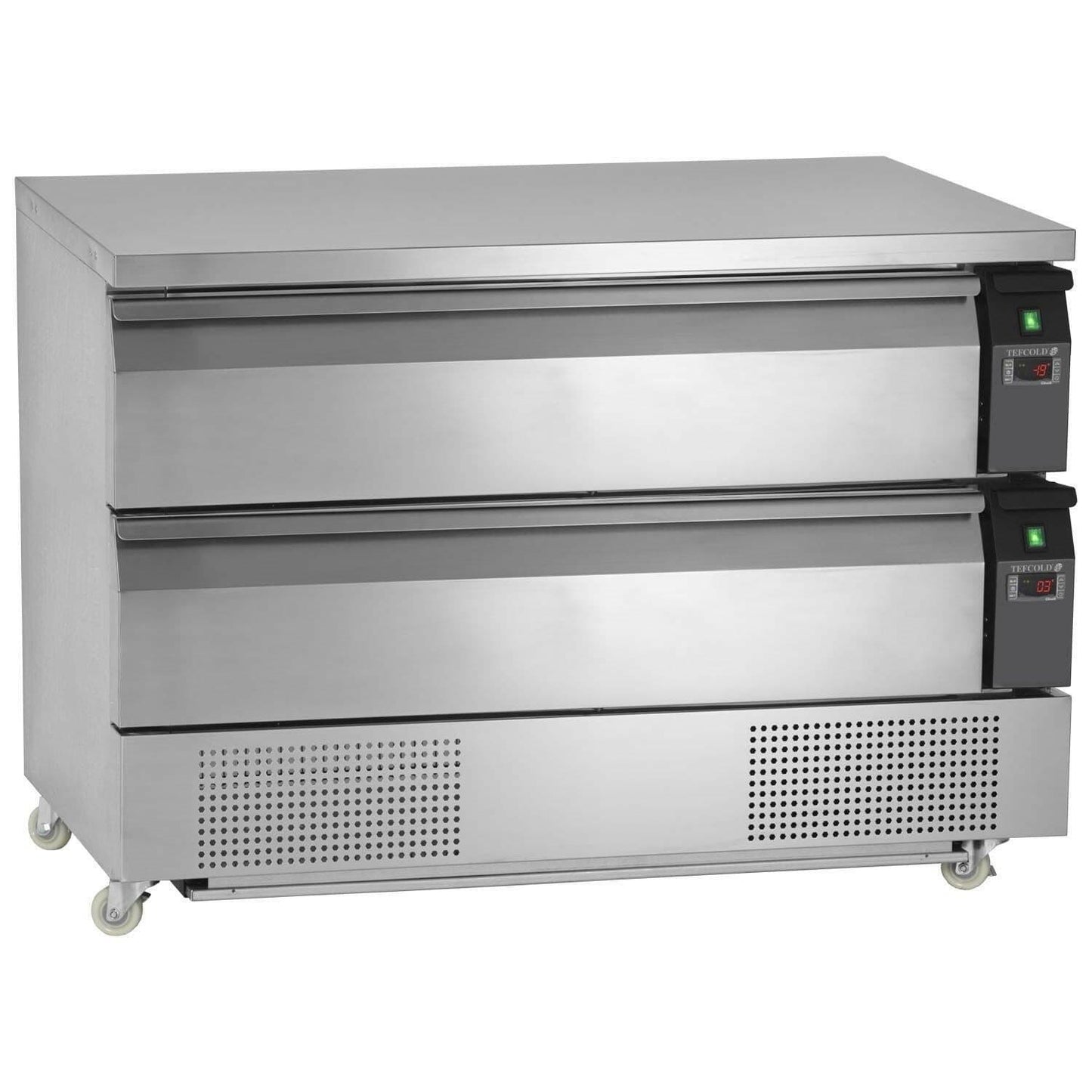 Tefcold UD2-3 Dual Temperature 2 Draw Chefs Base Counter 265 Litres.