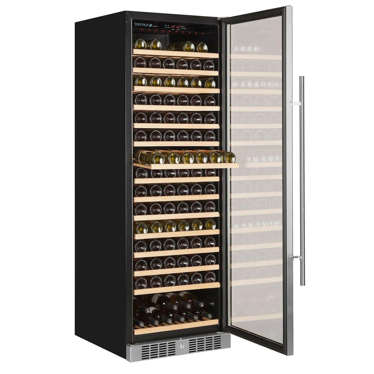 Tefcold TFW400-S Upright Single Door Black Wine Cooler Cabinet 426L.