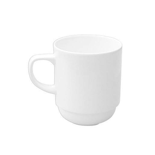 Churchill Alchemy Ambience White Mug Stackable 10oz Case Size 24 - Cater-Connect Ltd