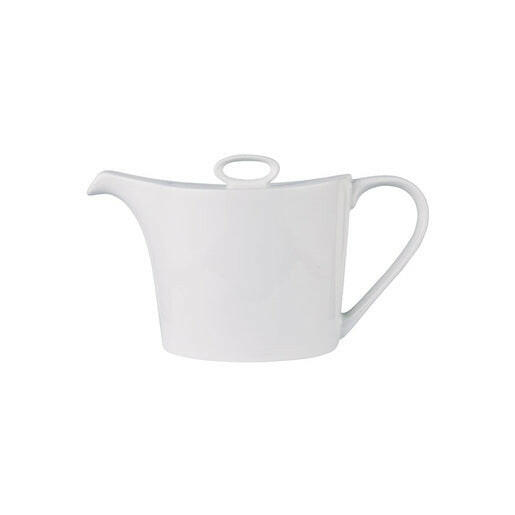 Churchill Ambience Teapot Oval White 42.5cl Case Size 6 - Cater-Connect Ltd
