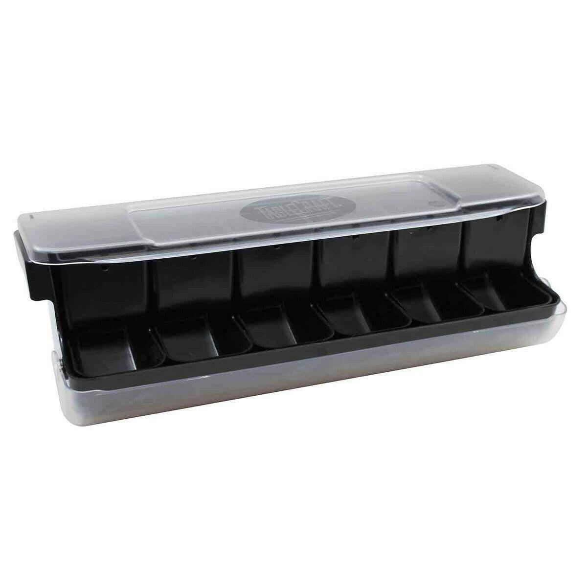 Table Craft Garnish Station™ Bar 6 Compartment Condiment Holder.