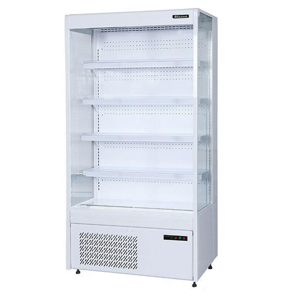 Blizzard BTD130WH White 4 Tier Slim Merchandiser 470L - Cater-Connect Ltd