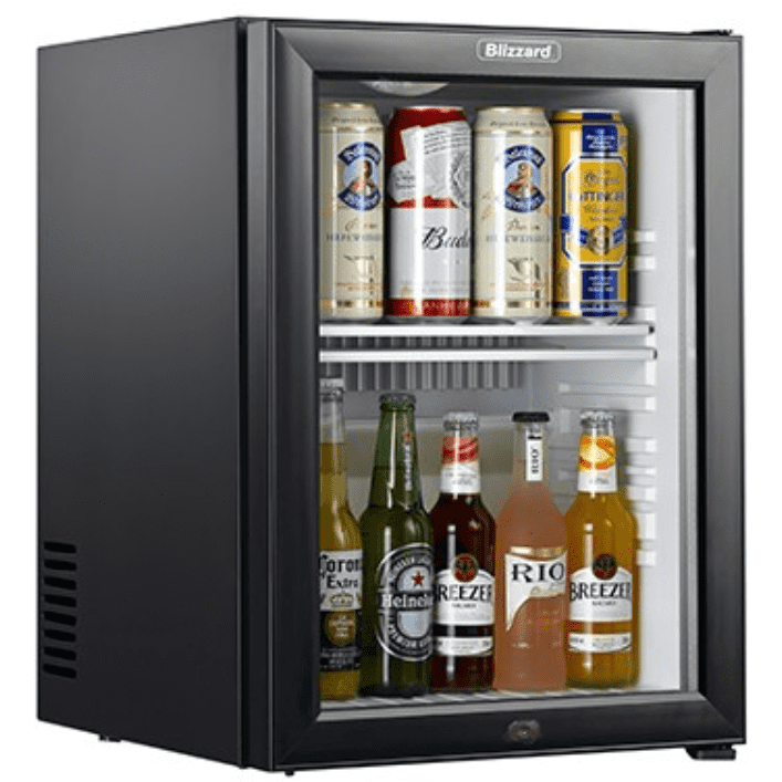 Blizzard BMB40G Glass Door Mini Fridge Bottle Cooler Black 24 Bottles - Cater-Connect Ltd