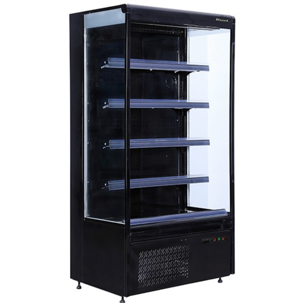 Blizzard BTD100BK Black 4 Tier Slim Merchandiser 360L - Cater-Connect Ltd
