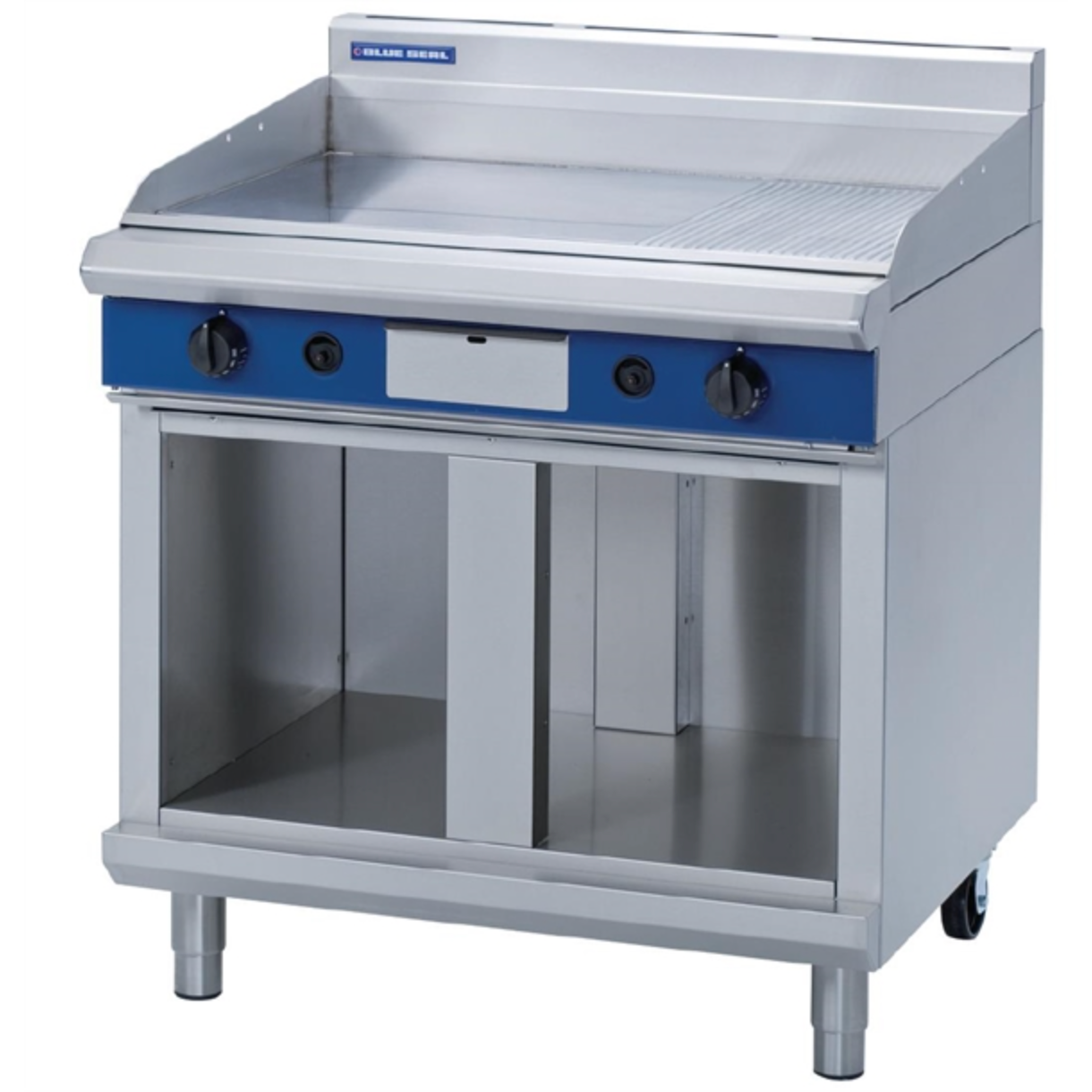 Blue Seal Evolution GP516-CB Gas 1/3 Ribbed Griddle Cabinet Base - Cater-Connect Ltd
