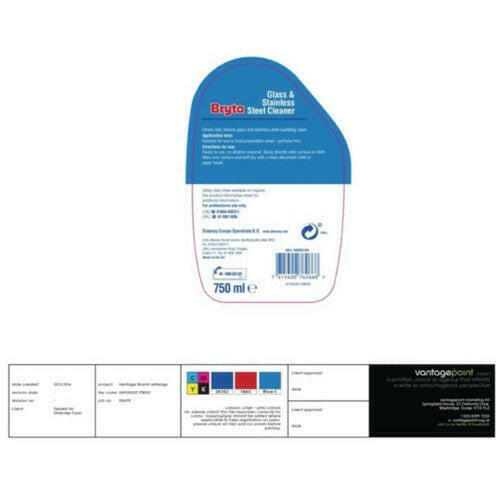 Bryta Glass and Stainless Steel Cleaner Ready To Use 750ml - Cater-Connect Ltd