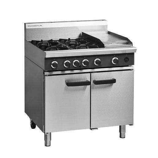 Blue Seal Cobra CR9C Four Burner Oven Range & Griddle - Cater-Connect Ltd