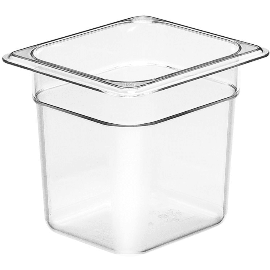 Cambro 66CW135 Camwear Clear Polycarbonate 1/6GN Pan 150mm - Cater-Connect Ltd