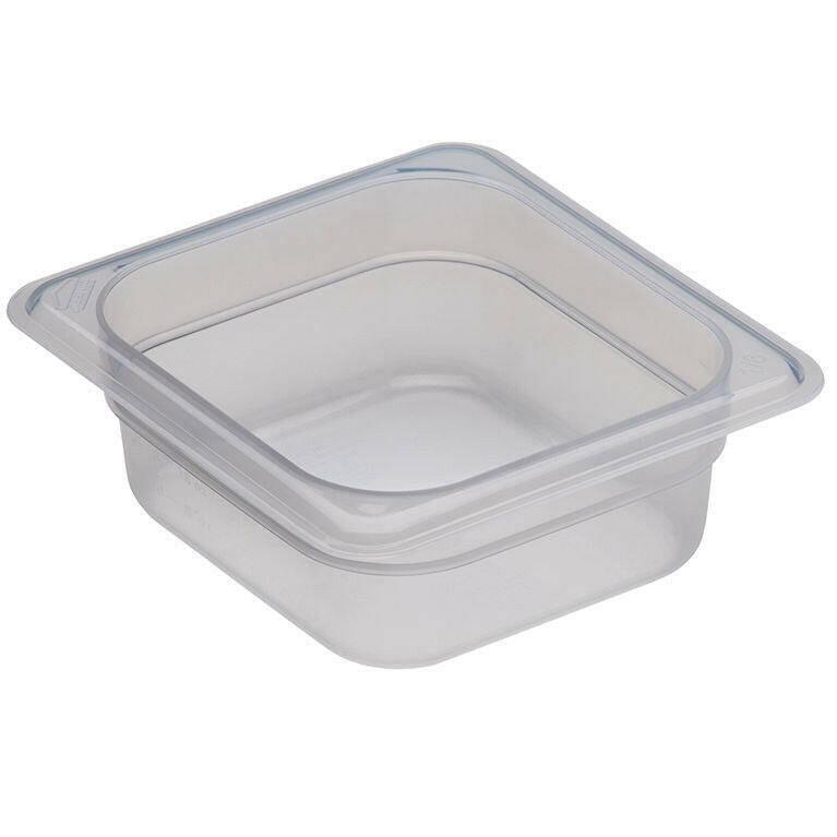 Cambro 62PP190 Camwear Clear Polypropylene 1/6GN Pan 65mm.