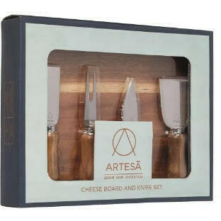 Artesà Acacia Wood Cheese Board & Knife Set - Cater-Connect Ltd