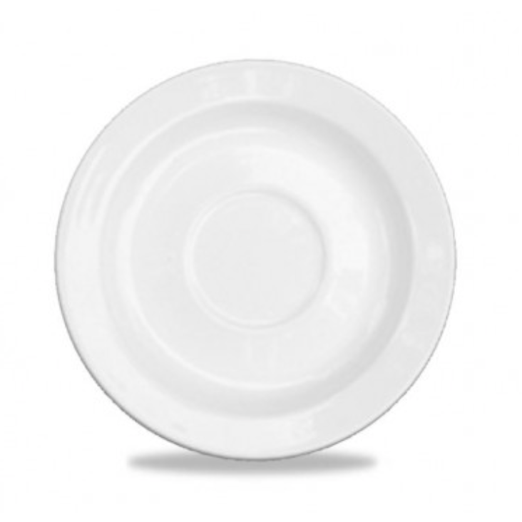 Churchill Alchemy White Coffee Saucer 5"/12.7cm Case Size 24 - Cater-Connect Ltd