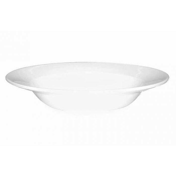 Churchill Alchemy White Fine Rimmed Soup Bowl 24.5cm Case Size 12 - Cater-Connect Ltd