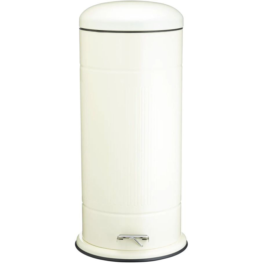 Living Nostalgia Antique Cream 30 Litre Pedal Bin - Cater-Connect Ltd