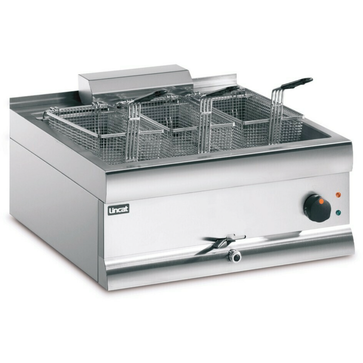 Lincat Silverlink 600 DF66/ST Single Tank Three Basket Counter-Top Electric Fryer 6kw - Cater-Connect Ltd