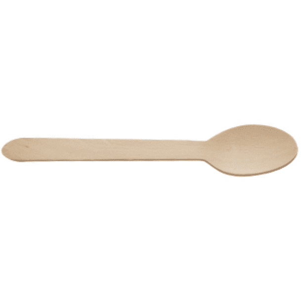 GenWare Birchwood Disposable Dessert Spoons Case Size 100 - Cater-Connect Ltd