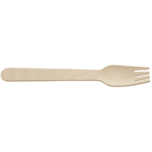 GenWare Birchwood Disposable Forks Case Size 100 - Cater-Connect Ltd