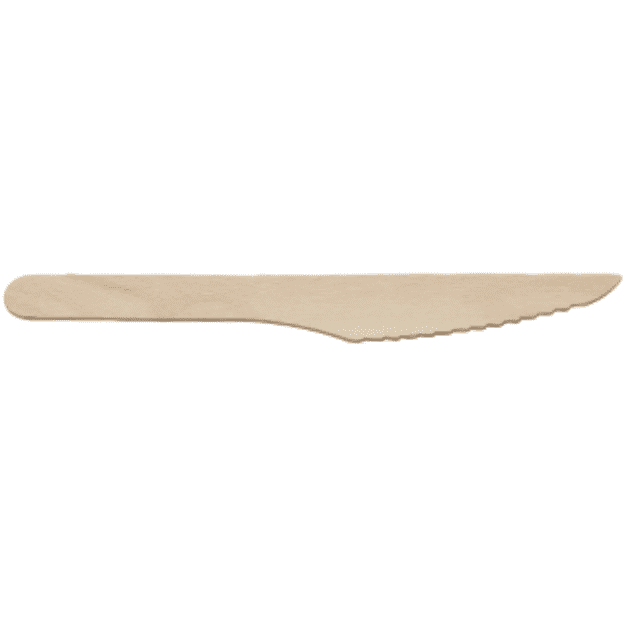 GenWare Birchwood Disposable Knives Case Size 100 - Cater-Connect Ltd