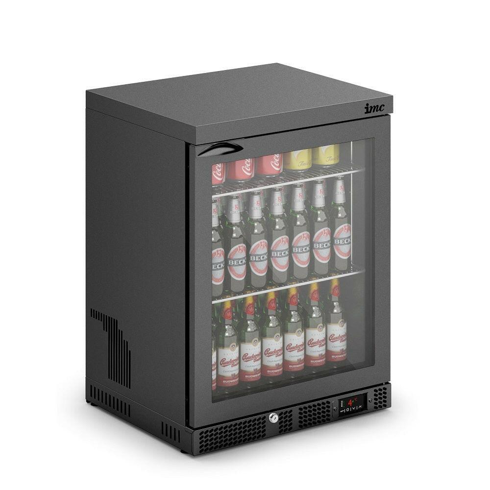 IMC F77/152/B Mistral M60 Black Undercounter Bottle Cooler 78 Bottles.