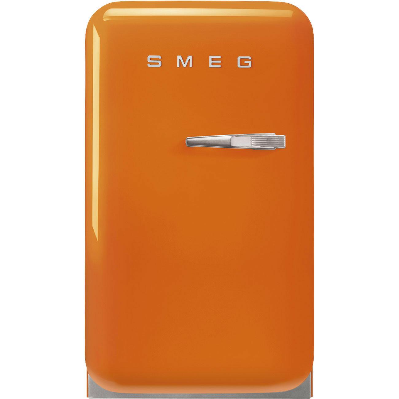 Smeg 50s Retro FAB5LOR5 Mini Bar Fridge Orange 34 Litres.