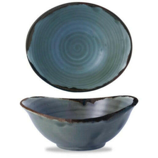 Dudson Harvest Blue Deep Bowl 19.9cm x 16.8cm Case Size 6 - Cater-Connect Ltd