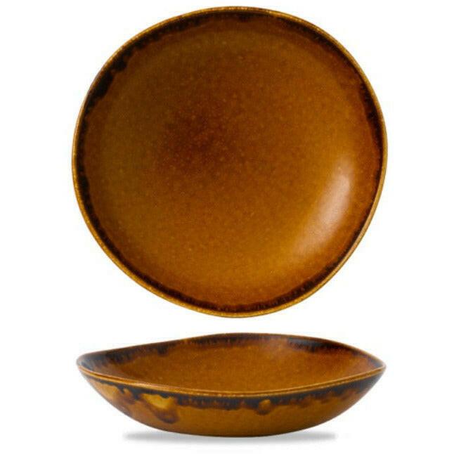 Dudson Harvest Brown Organic Round Bowl 25.3cm Case Size 12.