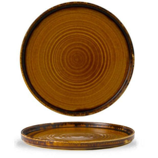 Dudson Harvest Brown Walled Plate 26cm Case Size 6.