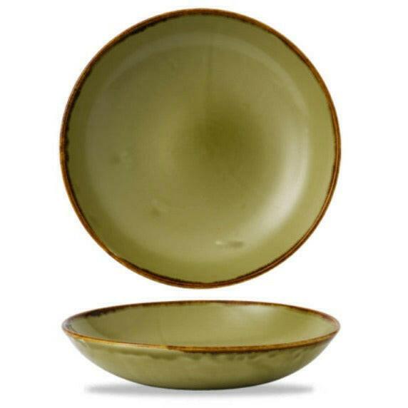 Dudson Harvest Green Evolve Coupe Bowl 18.2cm Case Size 12.