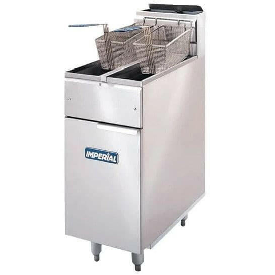 Imperial IFS-2525 Twin Tank Twin Basket Free Standing Gas Fryer 28 Litres - Cater-Connect Ltd