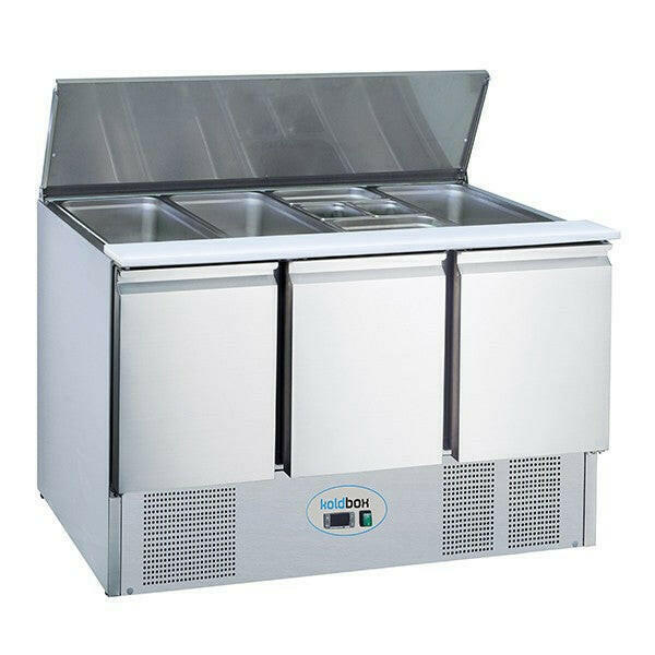 Koldbox KXCC3 Prep 3 Door Compact Saladette 368 Litres - Cater-Connect Ltd