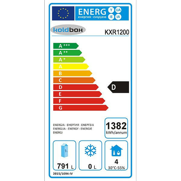 Koldbox KXR1200 Double Door S/S Refrigerator 1200 Litres - Cater-Connect Ltd