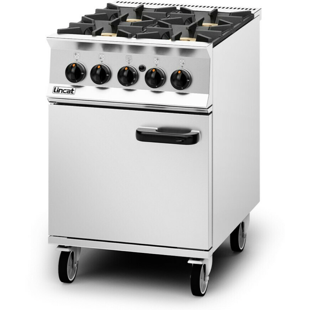 Lincat OG8001/N Opus 800 Natural Gas 4 Burner Oven Range - Cater-Connect Ltd