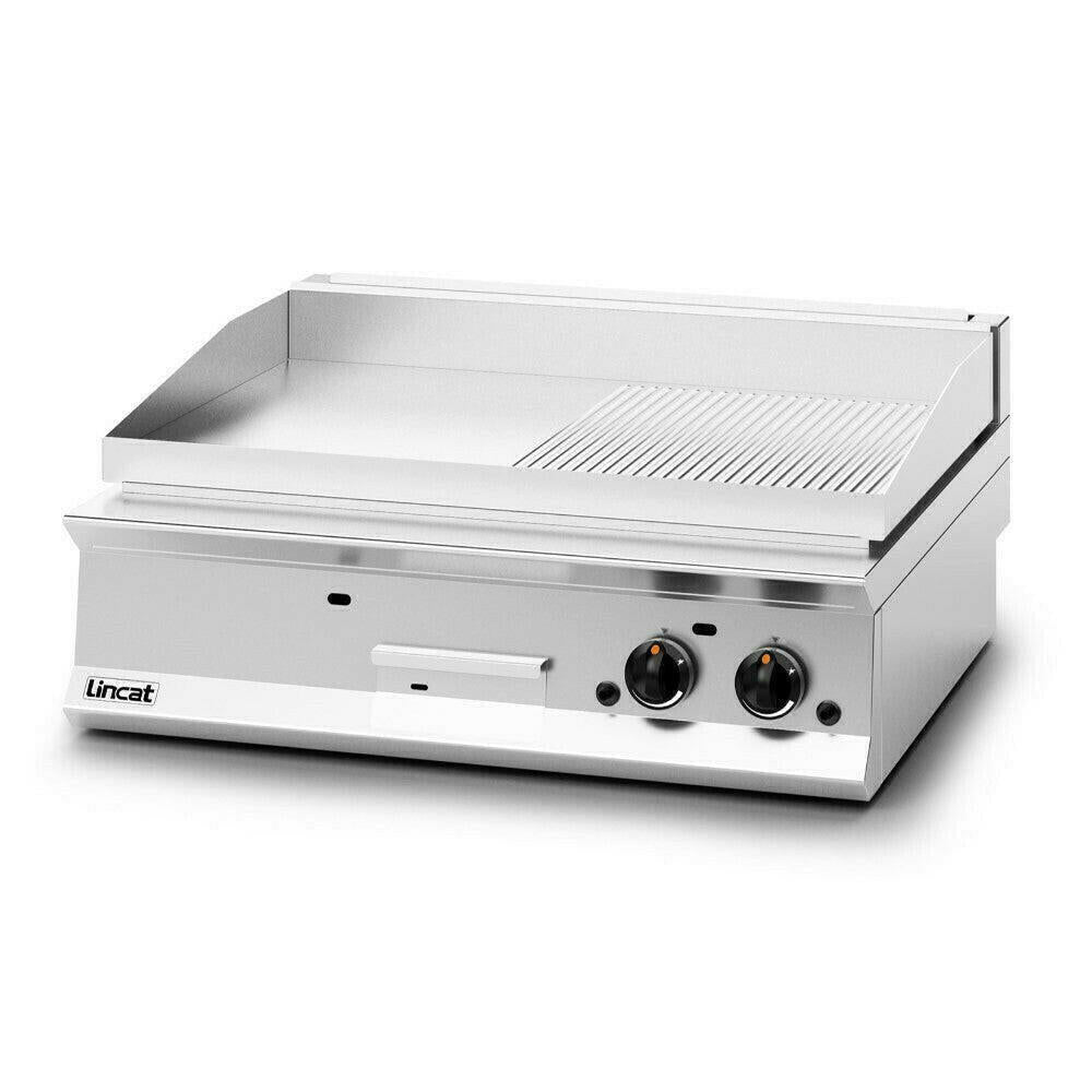 Lincat Opus 800 OG8202/R/P Propane Griddle Half Ribbed 900mm - Cater-Connect Ltd