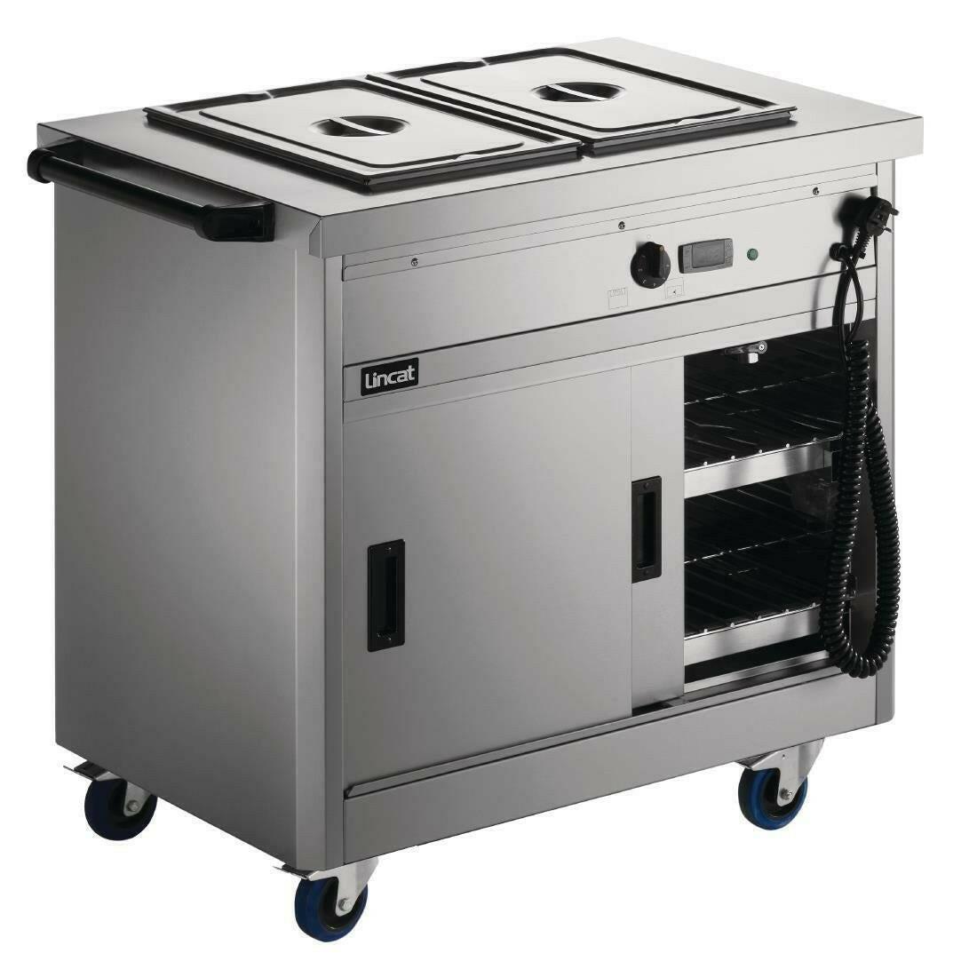 Lincat Panther 670 P6B2 Series Hot Cupboard 2 x 1/1GN Bain Marie 1.5kw.
