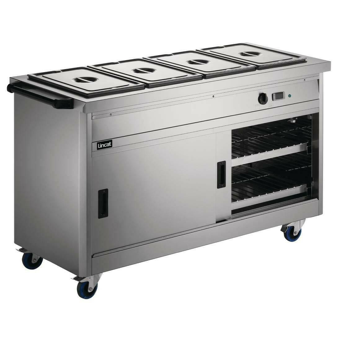 Lincat Panther 670 Series P6B4 Hot Cupboard 4x1/1GN Bain Marie 4.9kw.
