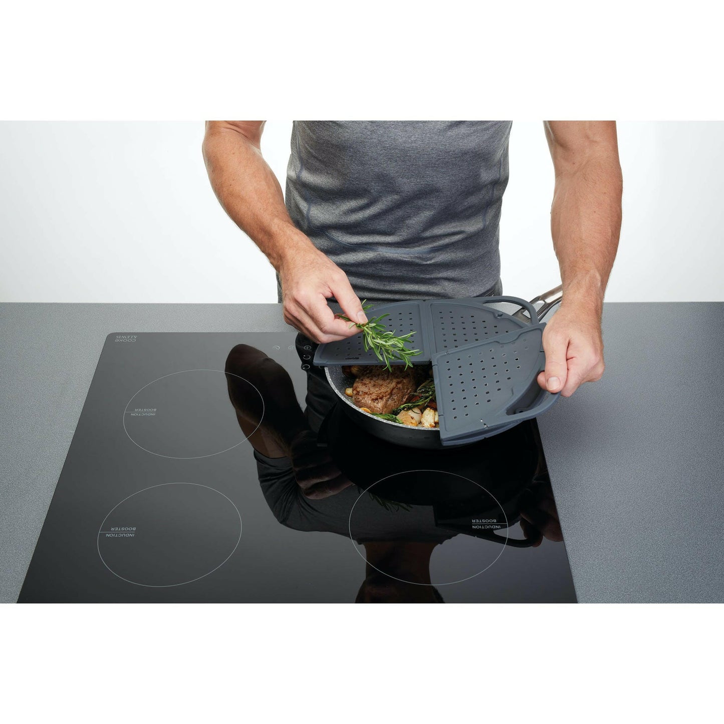 MasterClass Smart Space Folding Splatter Guard 30cm x 38cm - Cater-Connect Ltd