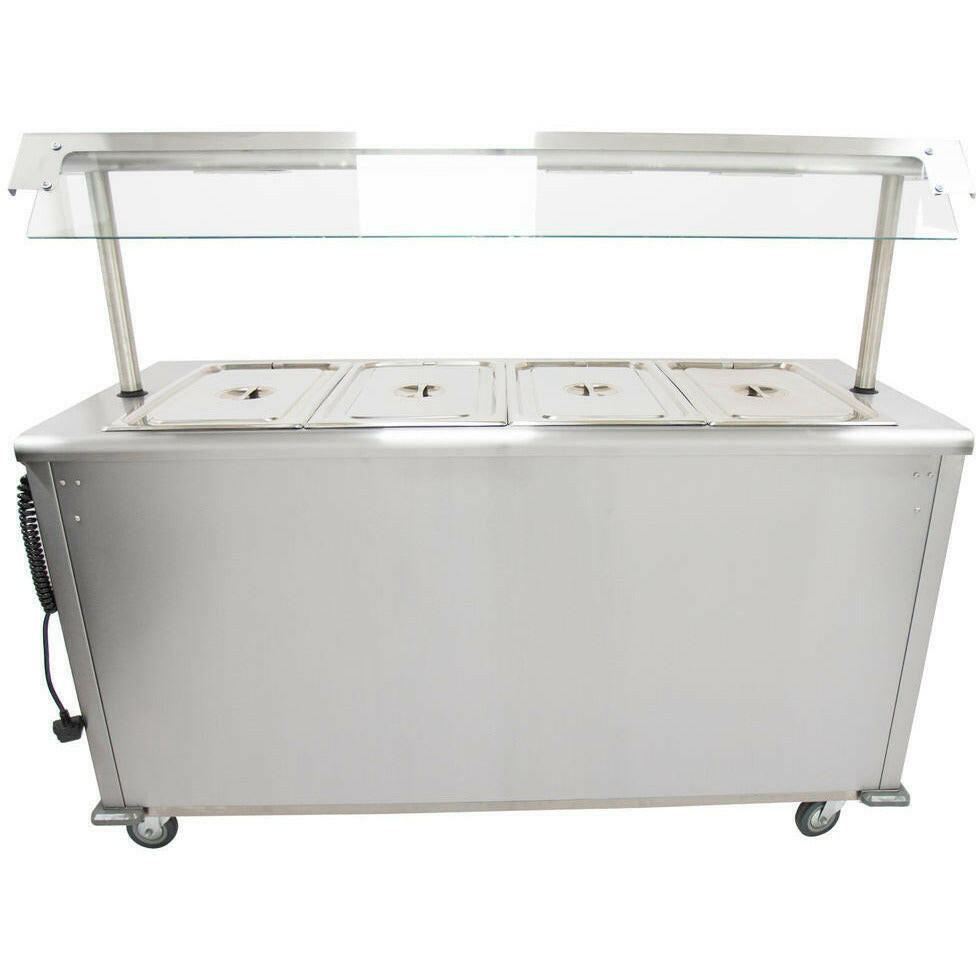 Parry MSB15G Heated Bain Marie Top Mobile Servery With Gantry 1655mm - Cater-Connect Ltd