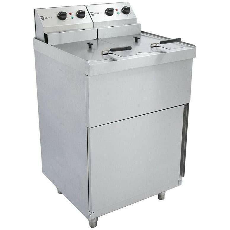 Parry NPDPF9 Twin Tank Twin Basket Electric Fryer 18 Litres 9kW - Cater-Connect Ltd