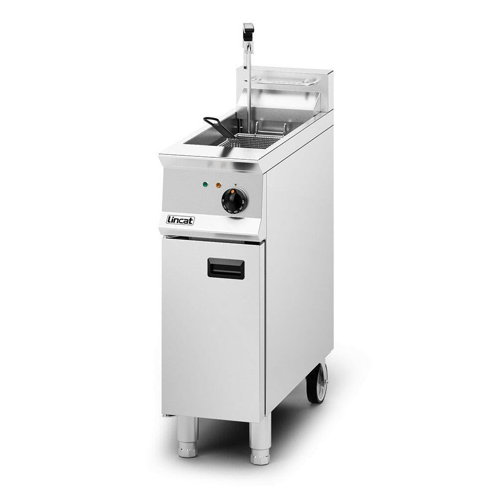 Lincat Opus 800 OE8112/OP Single Tank Single Basket Electric Filtration Fryer - Cater-Connect Ltd