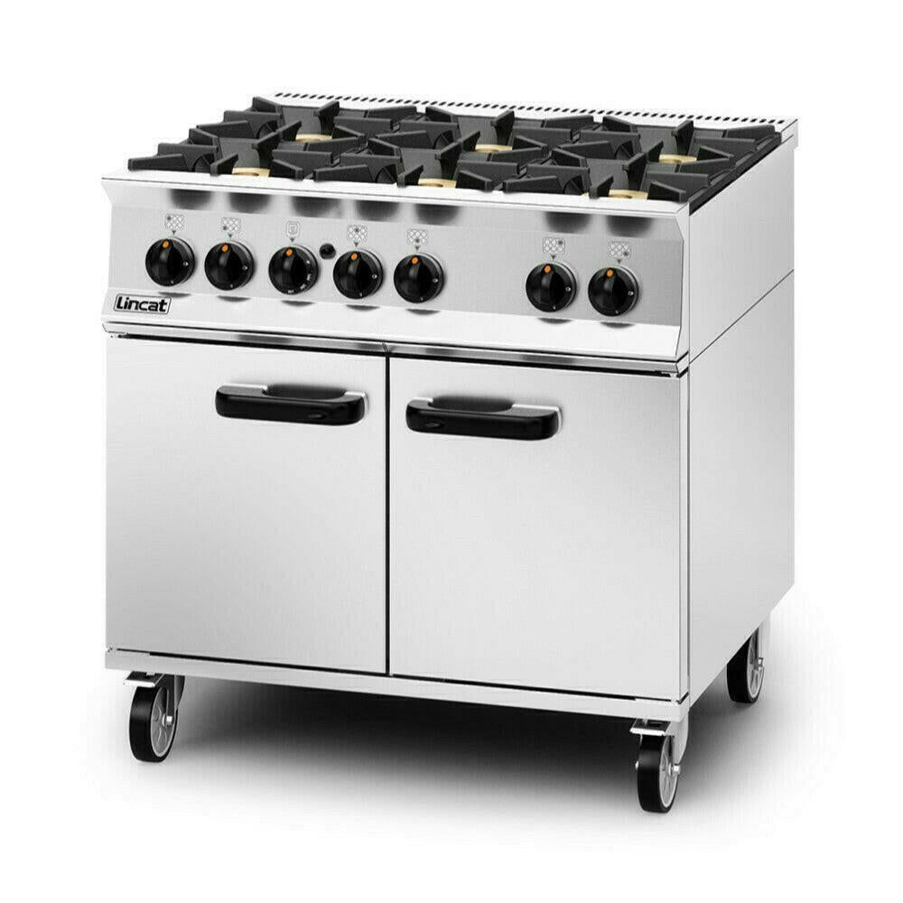 Lincat OG8002/N Opus 800 Natural Gas 6 Burner Oven Range - Cater-Connect Ltd