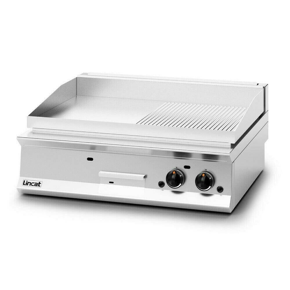 Lincat Opus 800 OG8202/R/N Natural Griddle Half Ribbed Plate 900mm 23kw.