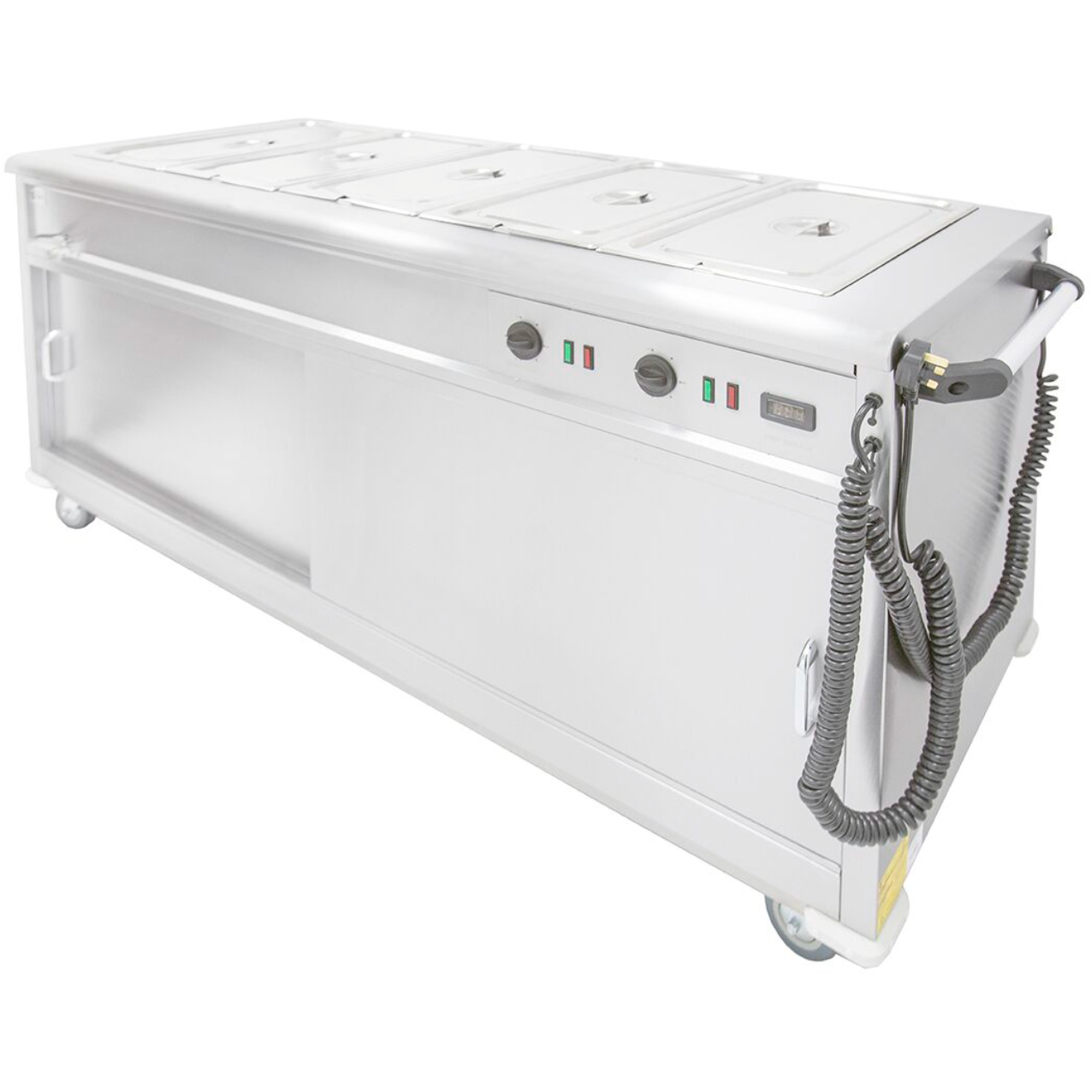 Parry MSB18 Heated Bain Marie Top Mobile Servery 1890mm Wide - Cater-Connect Ltd