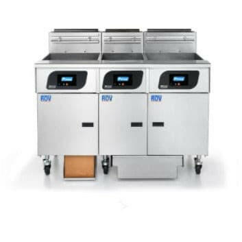 Pitco ROV SSHLV14/FD-FFF 3 Vat Gas Filtration Fryer 33 Litres - Cater-Connect Ltd