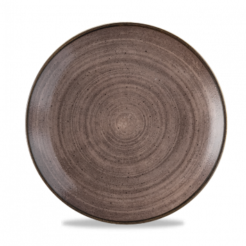 Churchill Stonecast® Coupe Plate Raw Brown 26cm Case Size 12 - Cater-Connect Ltd
