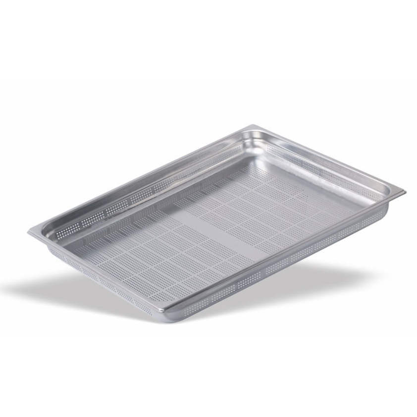 Pujadas 55mm Deep 2/1GN Stainless Steel Perforated Gastronorm - Cater-Connect Ltd